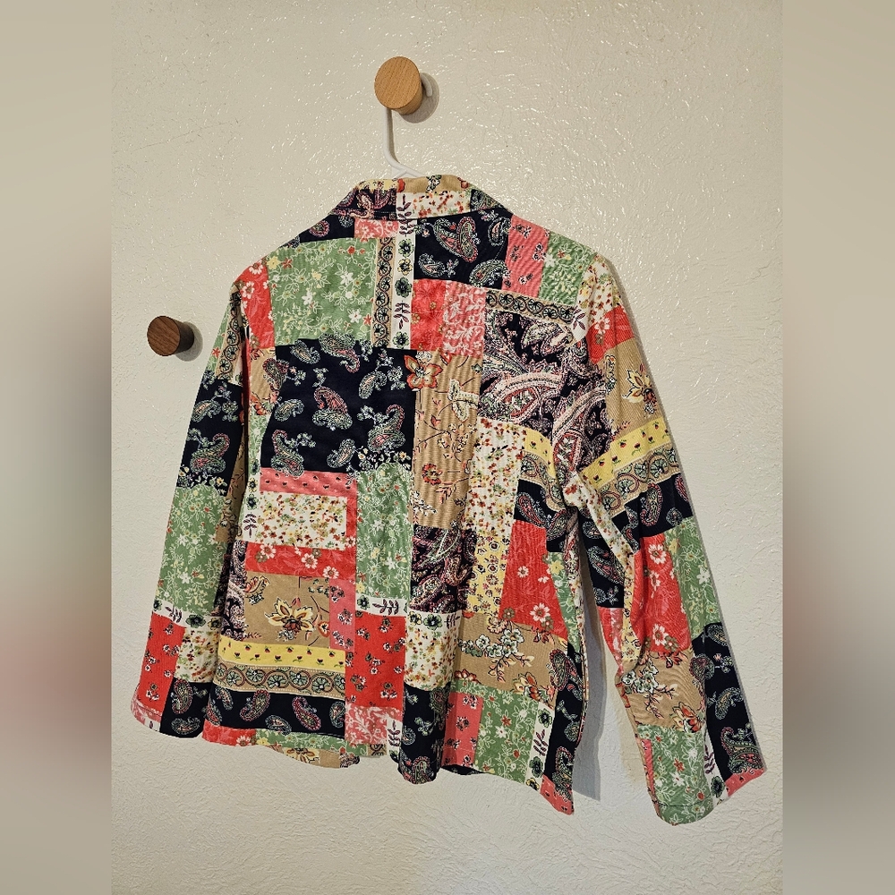 Tog Shop Vintage Patchwork Button-Up Shacket - image 3